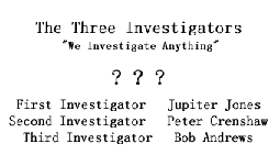 The Three Investigators